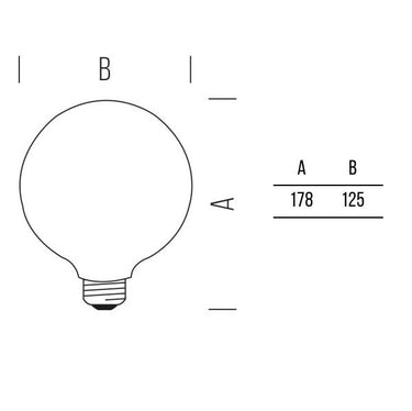 Globo 125 Stick 1055lm 8,5W E27 WW FR Shot Lampadine e moduli led